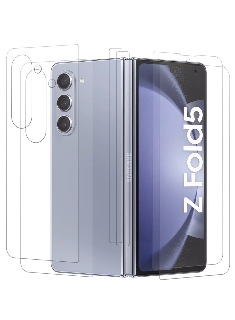 MARGOUN 2 Pack For Samsung Galaxy Z Fold 5 Screen Protcetor Scratch And Shatter Resistant Anti Bubble Glass Clear  - Image 1