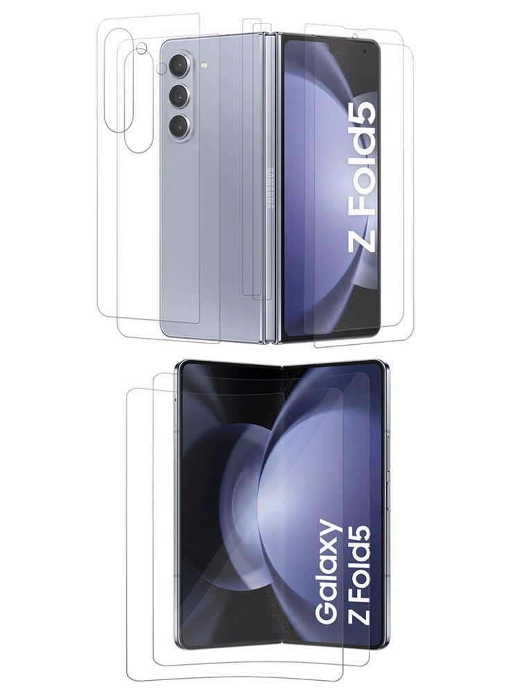 MARGOUN 2 Pack For Samsung Galaxy Z Fold 5 Screen Protcetor Scratch And Shatter Resistant Anti Bubble Glass Clear  - Image 3