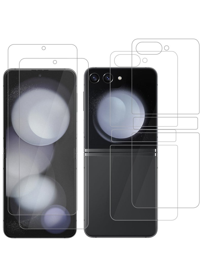 MARGOUN 2 Pack For Samsung Galaxy Z Flip 5 Screen Protcetor Scratch And Shatter Resistant Anti Bubble Glass Clear - Image 1