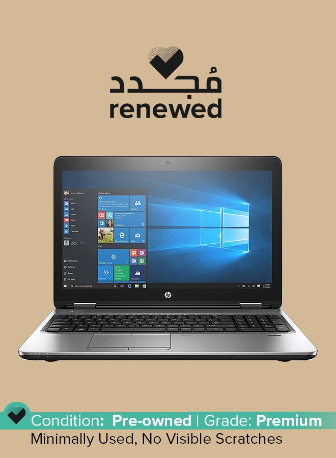 HP Renewed - ProBook 650 G3 With 15.6-Inch Display Screen,Core i7-7th Generation/8GB RAM/512GB SSD/Windows 10 English Grey  - Image 1