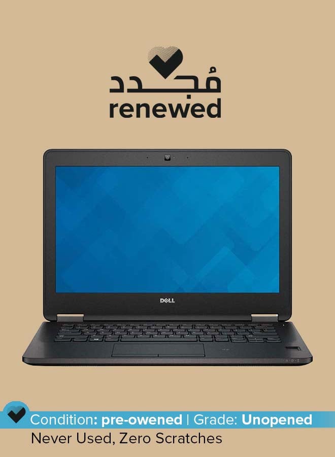 DELL Renewed - Laptop With 12.5-Inch Display Screen,7270  Core i7-6th Generation/8GB RAM/256GB SSD/Windows 10 English Black  - Image 1
