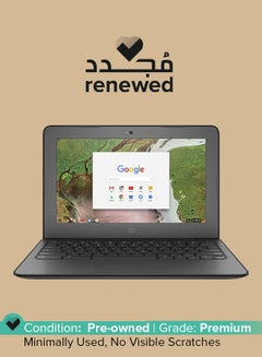 HP Renewed - Chromebook 11 G6 EE 11.6" Chromebook Intel Celeron 1.10 GHz 2 GB 16 GB Chrome OS English Black  - Image 1