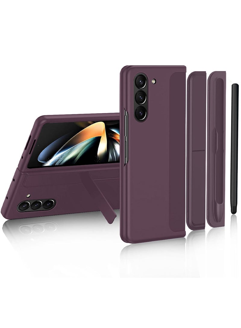 مارجون جراب لهاتف Samsung Galaxy Z Fold 5 مع حامل قلم وقلم S-Pen، جراب صلب فائق الحماية ومضاد للصدمات - Image 1