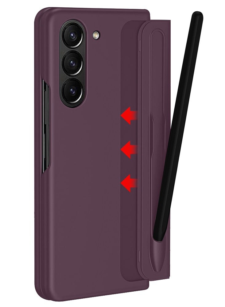 مارجون جراب لهاتف Samsung Galaxy Z Fold 5 مع حامل قلم وقلم S-Pen، جراب صلب فائق الحماية ومضاد للصدمات - Image 3