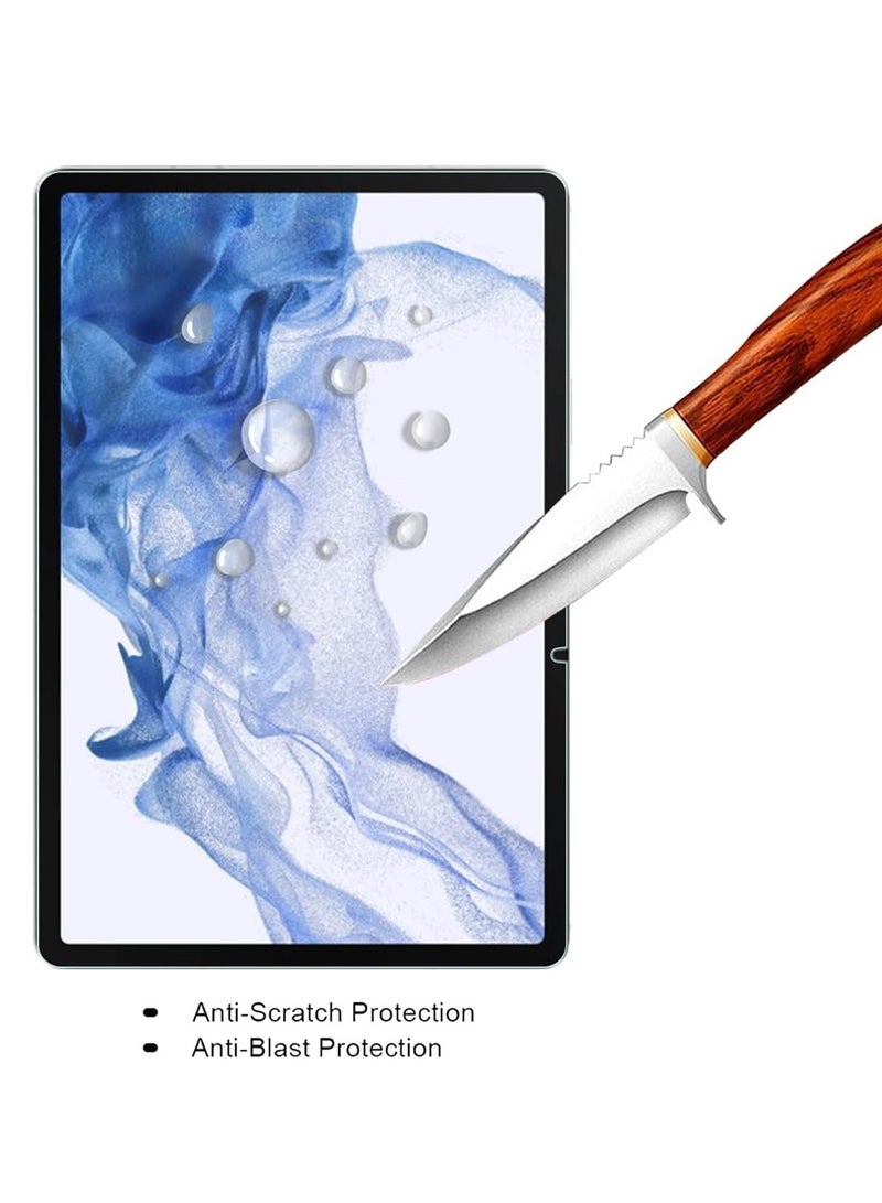 مارجون مجموعة من قطعتين لحماية الشاشة لجهاز Samsung Galaxy Tab S9 مصنوعة من زجاج مقاوم للخدش والكسر ومضاد للفقاعات - Image 4