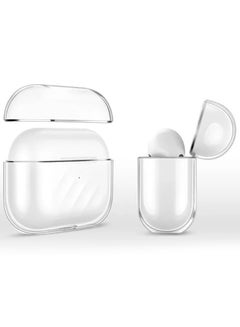 AirPods 3 Shockproof Case Transparent Ultra Slim Cover With Keychain Carabiner Clear