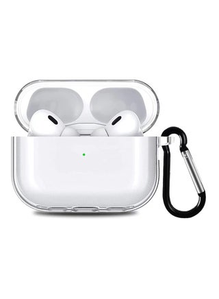 Airpod Pro 2 Shockproof Case Transparent Ultra Slim Cover With Keychain Carabiner Clear - pnsku/N70031687V/45/_/1703217651/ebd10854-2228-4491-83b7-c7843e316021