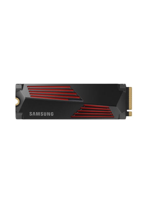 990 Pro with Heatsink 4TB NVMe 2.0 M.2 2280 Internal SSD, 7450 MB/s Sequential Read Speed, 6900 MB/s Sequential Write Speed, 3.3 Voltage, V-NAND 3-bit MLC, Black | MZ-V9P4T0CW 4 TB