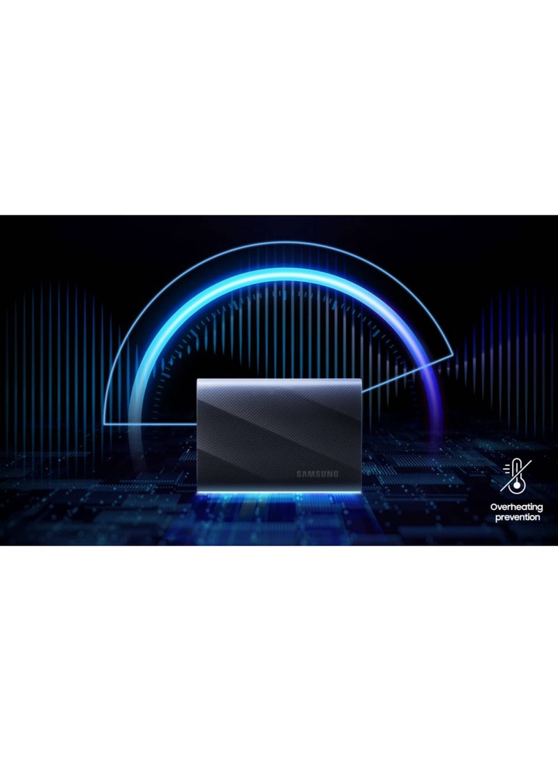 Samsung - Samsung Portable SSD T9 USB 3.2 Gen2x2 1TB (Black) 1 TB - Image 1