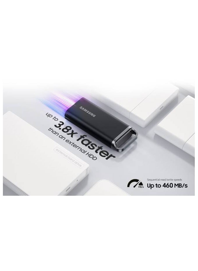 Samsung - Samsung Portable SSD T5 EVO USB 3.2 Gen1 2TB (Black) 2 TB - Image 1