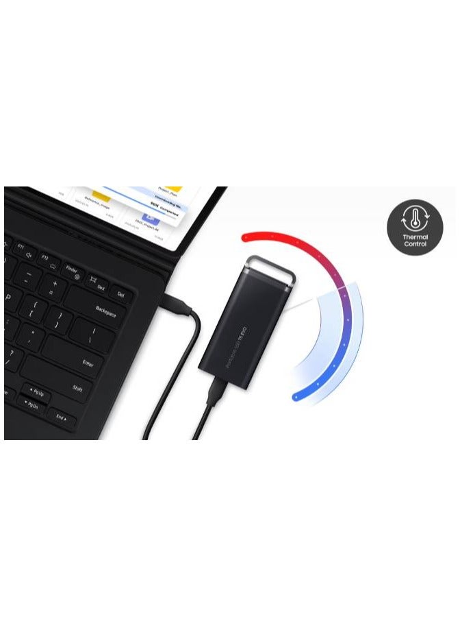 Samsung - Samsung Portable SSD T5 EVO USB 3.2 Gen1 2TB (Black) 2 TB - Image 1