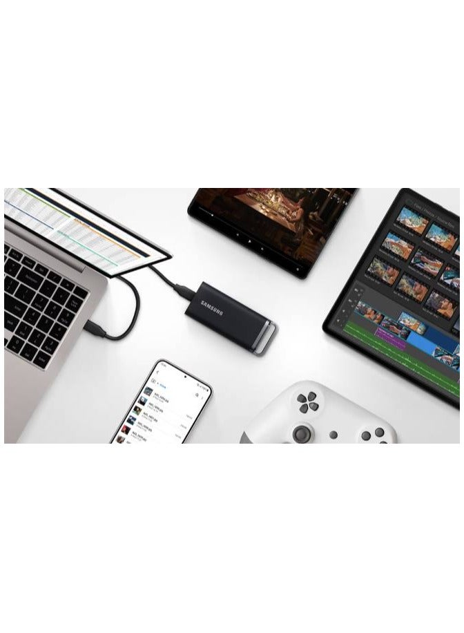 Samsung - Samsung Portable SSD T5 EVO USB 3.2 Gen1 2TB (Black) 2 TB - Image 1