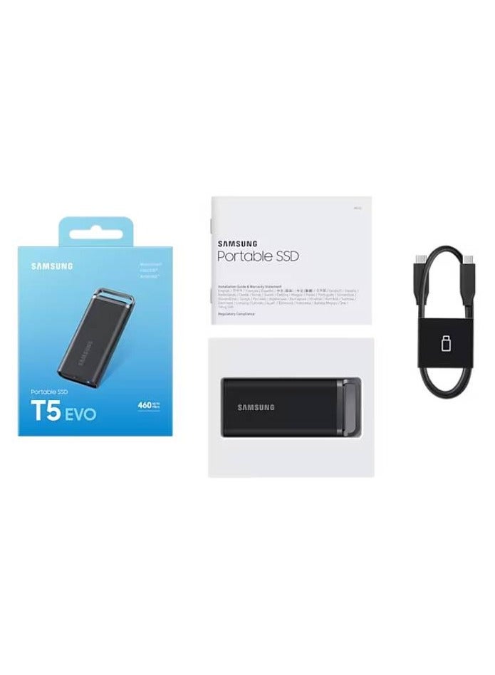 Samsung - Samsung Portable SSD T5 EVO USB 3.2 Gen1 2TB (Black) 2 TB - Image 1