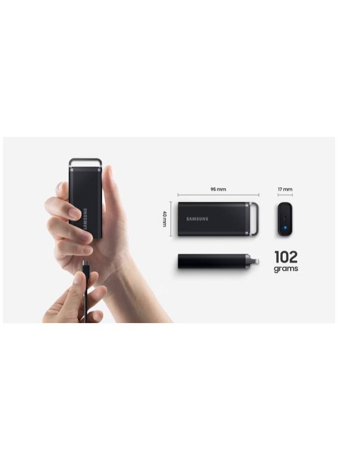 Samsung - Samsung Portable SSD T5 EVO USB 3.2 Gen1 2TB (Black) 2 TB - Image 1