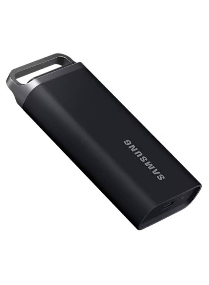 T5 EVO 8TB USB 3.2 Gen 1 Portable External SSD, Up to 460 MB/s Data Transfer Rate, Rubber Skin Design, AES 256-Bit Hardware Encryption, Integrated Hook - Black | MU-PH8T0S/WW 8 TB - pnsku/N70031706V/45/_/1703217701/5343db56-402c-4f52-b91d-5e5546309b5b