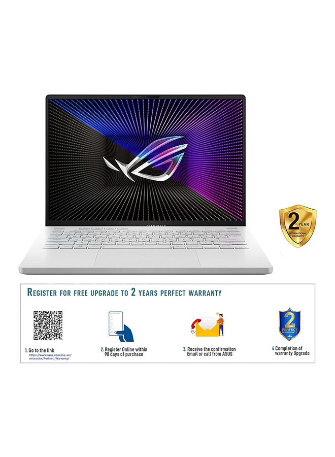 ASUS - Rog Zephyrus G14 Ga402Rj-L4211W Gaming Laptop /Amd Ryzen  R7-6800Hs/16Gb Ram/512Gb Ssd/Amd Radeon Rx 6700S 8Gb/14 Inch Fhd/Win11 Home English/Arabic White - Image 1