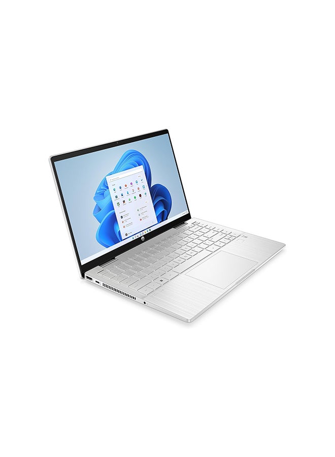HP - PAVILION X360 14-EK1012NE Laptop With 14-Inch Display, Core i5-1335U Processor/8GB RAM/512GB SSD/Intel UHD Graphics/Windows 11 Home English/Arabic Silver - Image 1