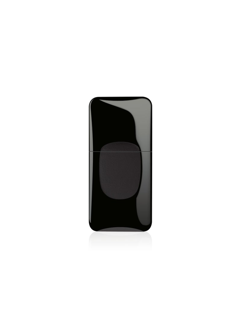 TP-LINK - TP-LINK 300Mbps Mini Wireless N USB Adapter- Black - Image 1