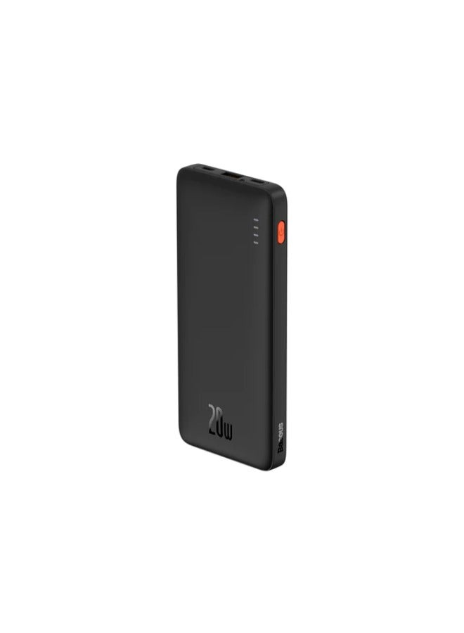 بيسوس OS-Baseus Airpow Fast Charge Power Bank  20W  Black（With Simple Series Charging Cable USB to Type-C 30cm ） Black - Image 3