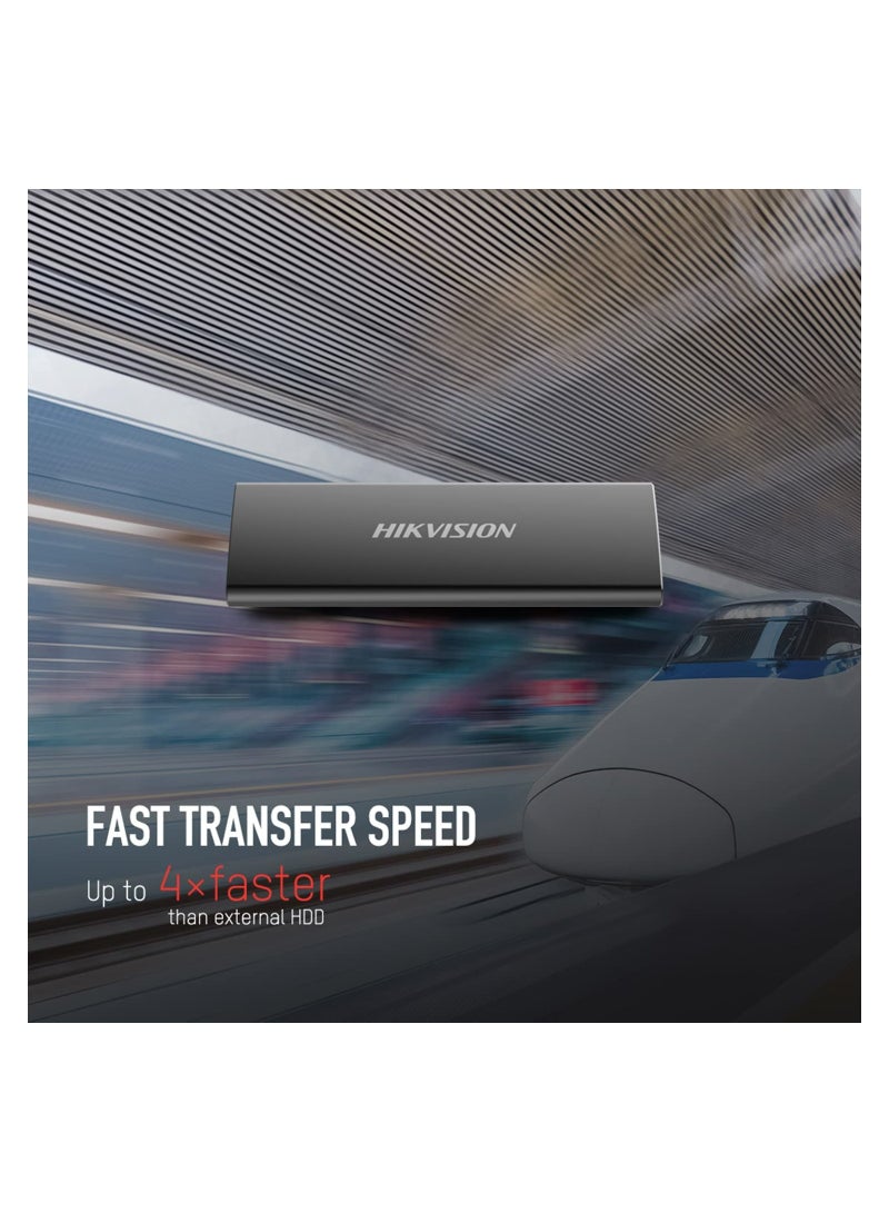 هيك فيجن محرك أقراص الحالة الصلبة الخارجي Hikvision T200N المحمول SSD بسعة 512 جيجابايت  - Image 5