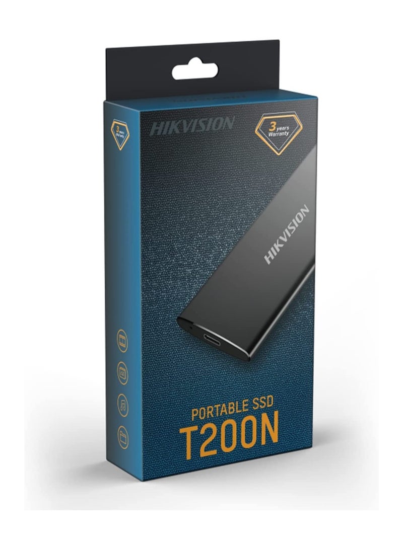 HIKVISION - Hikvision T200N Portable SSD 1024GB 1TB, External Solid State Drive Disk, Hard Mobile Disk, Storage Memory, Stick Up to 540 M/s USB 3.1, for Desktop Mobile Phone 1 TB - Image 1