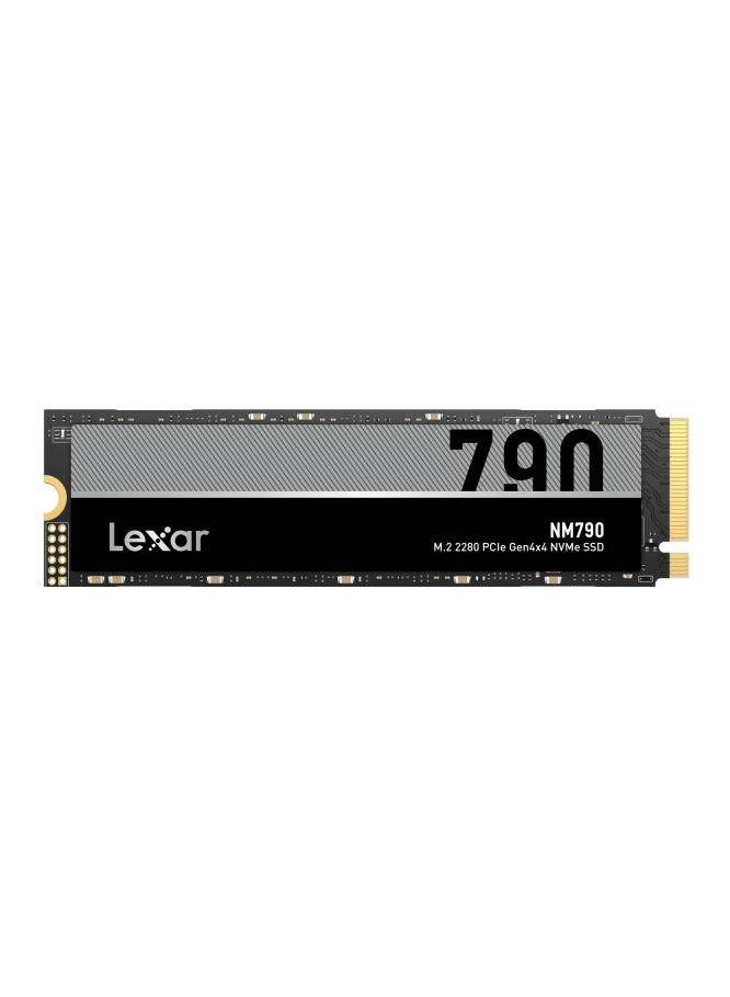 Lexar NM790 4TB M.2 2280 PCIe Gen4x4 NVMe Internal SSD, Up to 7400MB/s Read & Up to 6500MB/s Write Speeds, 1.5M Hours MTBF, 3000TBW Endurance, Compatible with PlayStation5, Black | LNM790X004T-RNNNG 4 TB 