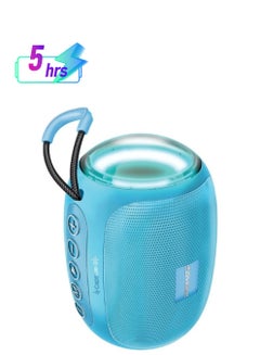 PROMATE Bluetooth Speaker, Premium 5W True Wireless Portable HD Speaker With LED Lights, Bluetooth v5.3, Long Playtime, 3.5Mm AUX, USB Port And TF Card Slot For iPhone 16, iPad Air, Galaxy S25, Capsule-3 - Blue  - Image 1