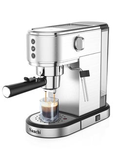 Saachi 3 In 1 CoffeeMaker with  20-Bar bar Italian ULKA 1 L 1350 W NL-COF-7064-ST Silver  - Image 1