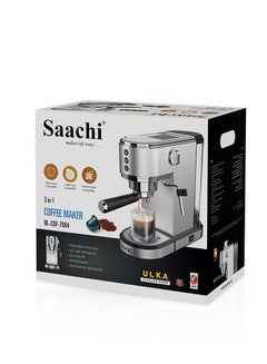 Saachi 3 In 1 CoffeeMaker with  20-Bar bar Italian ULKA 1 L 1350 W NL-COF-7064-ST Silver  - Image 3