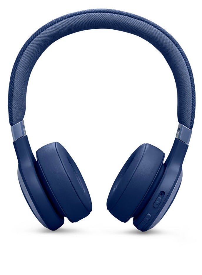 JBL - JBL Live 670NC Wireless Over-Ear Noise Cancelling Headphones - Blue Blue - Image 1