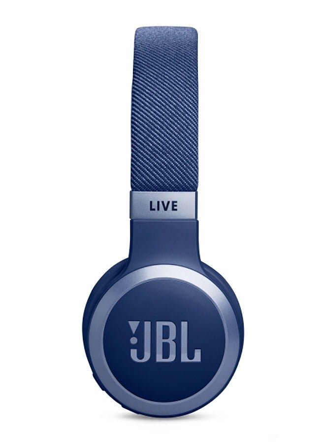 JBL - JBL Live 670NC Wireless Over-Ear Noise Cancelling Headphones - Blue Blue - Image 1