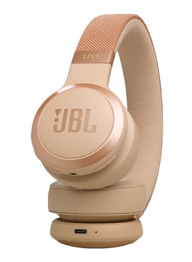 JBL Live 670NC Wireless Over-Ear Noise Cancelling Headphones - Sandal - Image 1