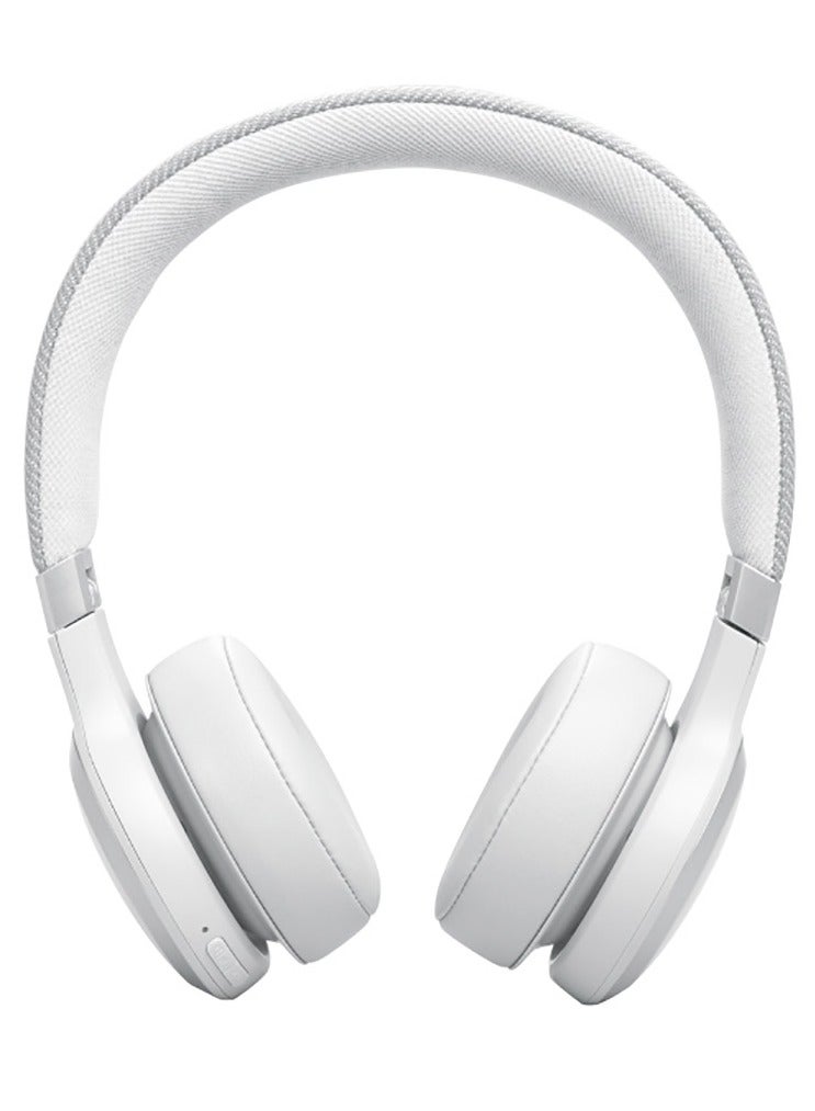 JBL Live 670NC Wireless Over-Ear Noise Cancelling Headphones - White - Image 2