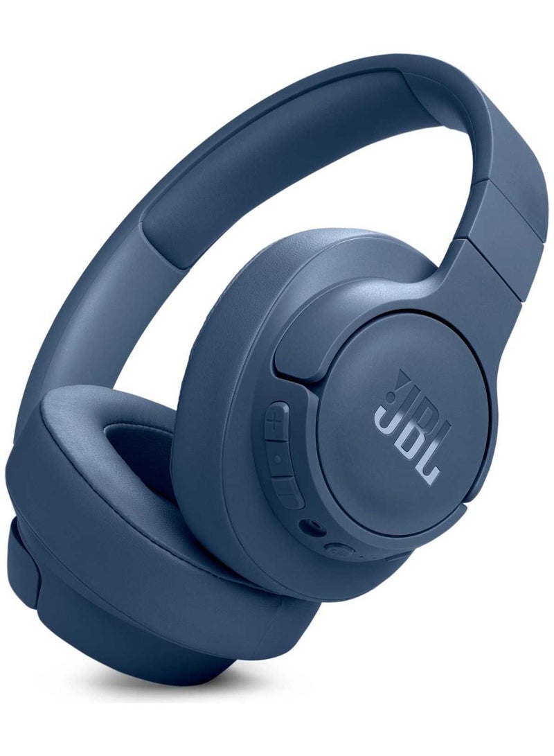 JBL - Tune 770NC Wireless Over-Ear Headphones Blue - Image 1