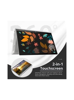 HP Envy X360 2-in-1 (Upgraded Version) Laptop With 15.6-Inch FHD Touchscreen Display, Core i7 1255U Processor/32GB RAM/2TB PCIe SSD/Intel Iris Xe Graphics/Windows 11 Pro + 32GB Hotface USB Card English Silver  - Image 3