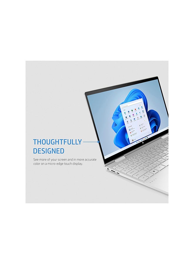 HP - ENVY x360 2-In-1 (Upgraded Version) Laptop With 13.3-Inch Display,/Core i5-1135G7 Processor/8GB RAM/256GB SSD/Intel Iris XE Graphics/Windows 10 Home English Silver - Image 1