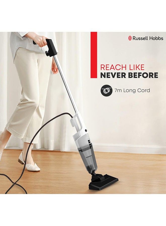 Russell Hobbs - 3-In-1 Handheld Corded Vacuum Cleaner with 0.6L Capacity and 600W, 7M Cord length, HEPA filter, Ultra-Quiet, Effortless & Efficient Cleaning 600 W K-22A102W White - Image 1