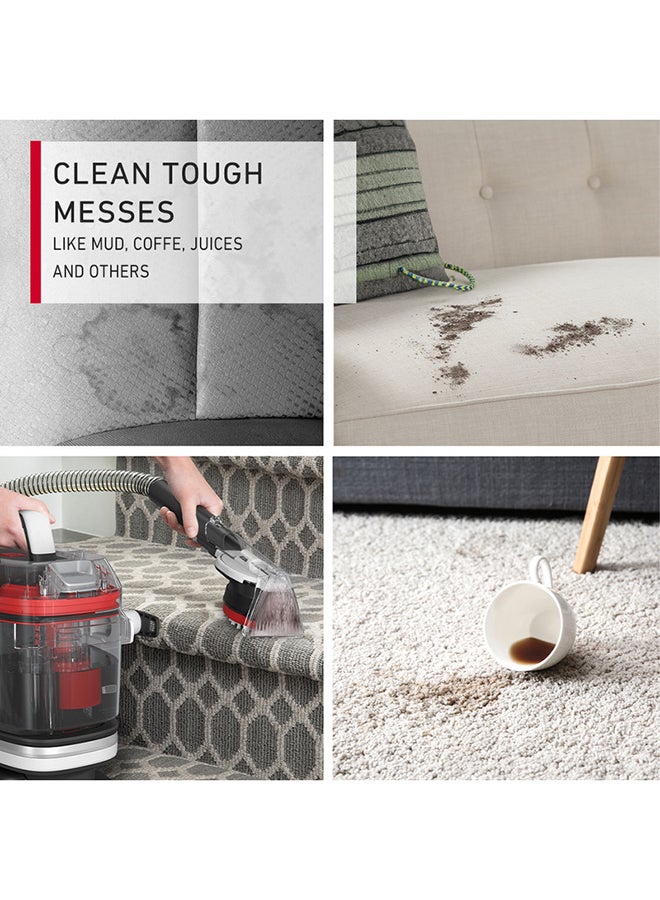 HOOVER Cleanslate Complete Carpet And Upholstery Powerful, Multi-Purpose Spot Cleaner, Stain Remover, Portable 400 W CDSW-MPMC Red - Image 5
