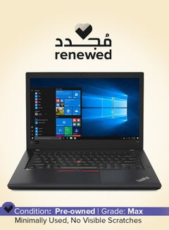 لينوفو تم تجديده - كمبيوتر محمول ThinkPad T480 بشاشة FHD مقاس 14 بوصة، ومعالج Intel Core i5-8250U/ذاكرة وصول عشوائي DDR4 سعة 16 جيجابايت/محرك أقراص SSD سعة 512 جيجابايت/نظام التشغيل Windows 10 Pro  - Image 1