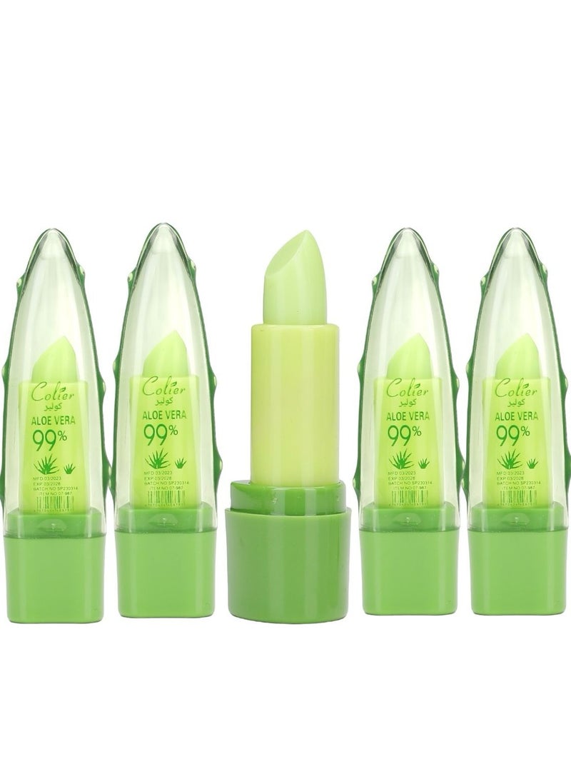 كولير 5 قطع مرطب شفاه بالصبار الأخضر