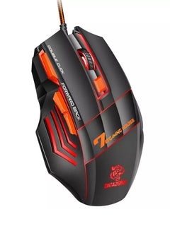 Datazone 2-In-1 Kit Gaming Mouse And Mouse Pad Black/Orange  - Image 2
