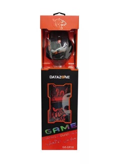 Datazone 2-In-1 Kit Gaming Mouse And Mouse Pad Black/Orange  - Image 4