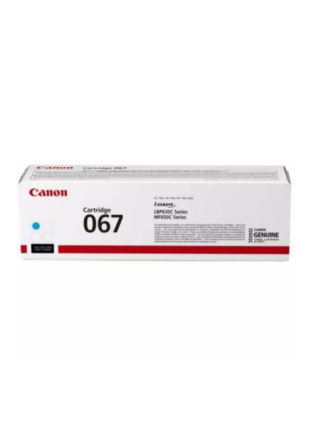 Canon Toner Cartridge 067 MF650 Series Yield 1250 Pages Cyan  - Image 5
