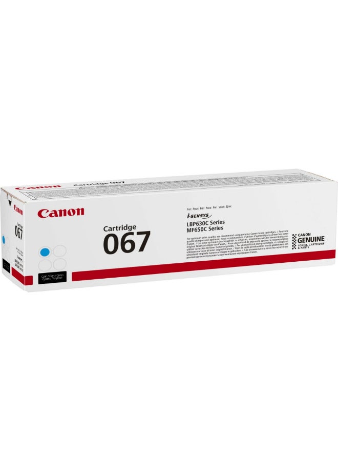 Canon Toner Cartridge 067 MF650 Series Yield 1250 Pages Cyan  - Image 4