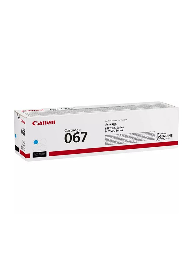 Canon Toner Cartridge 067 MF650 Series Yield 1250 Pages Cyan  - Image 2