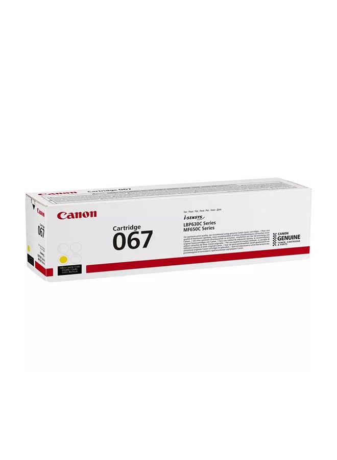 Canon - Toner Cartridge 067 MF650 Series Yield 1250 Pages Yellow - Image 1