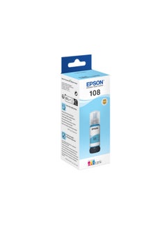 EPSON 108 EcoTank Ink Bottle Up To 2100 Pages 70ml Light Cyan  - Image 3
