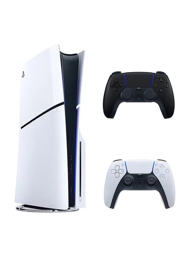 سوني - إصدار قرص وحدة التحكم PlayStation 5 Slim مع وحدة تحكم - موديل جديد 2023 مع وحدة تحكم لاسلكية إضافية - Image 1