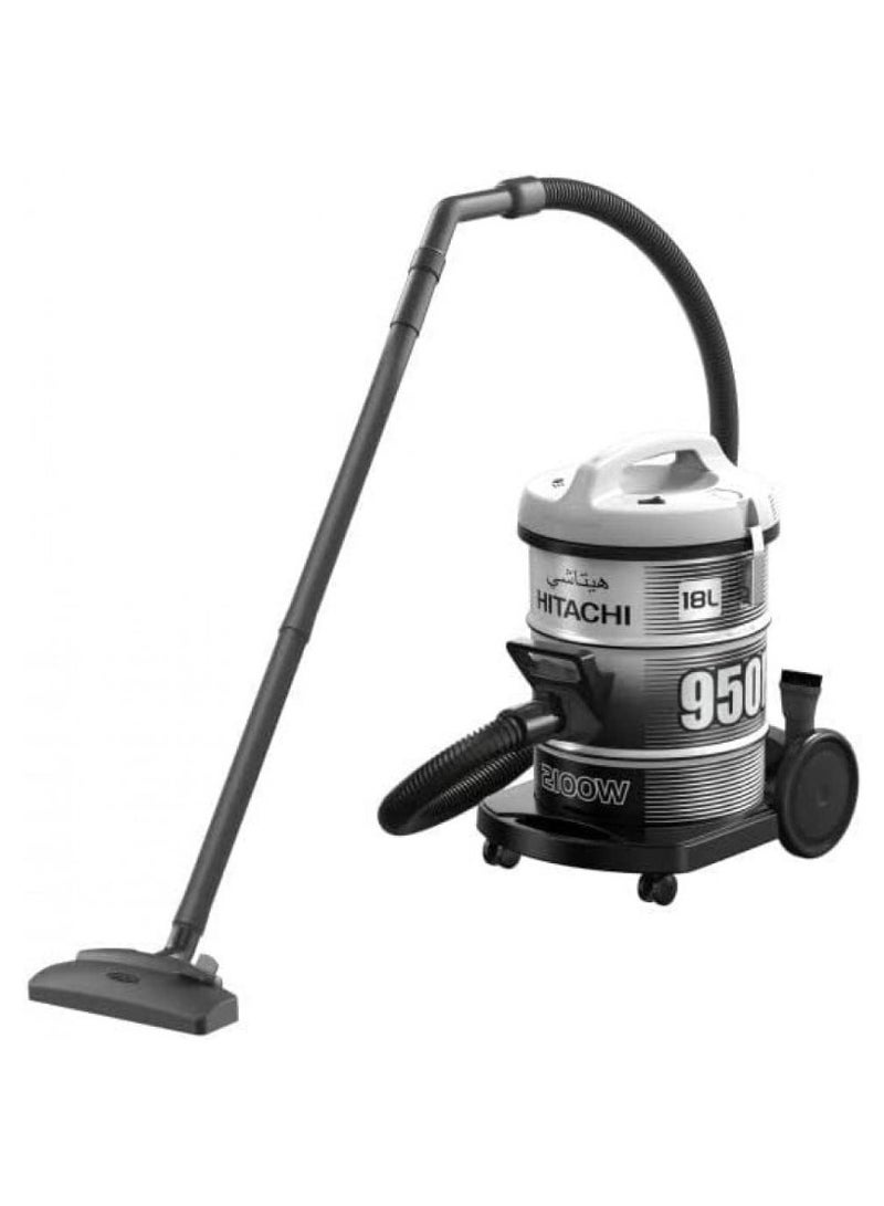 هيتاشي مكنسة كهربائية من نوع الطبل سعة 18 لترًا بقوة 2100 واط 18 L 2100 W CV-950F - Image 1