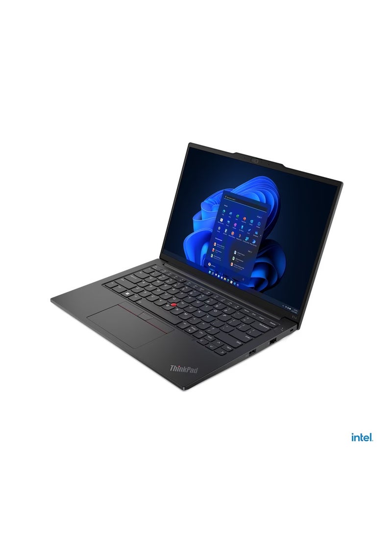 لينوفو - لاب توب ثينك باد E14 الجيل 5، i7-1355U، 8 جيجا قاعدة DDR4، 512 جيجا SSD M.2، رسومات Intel UHD مدمجة، 14.0 بوصة FHD RGB | ويندوز 11 برو إنجليزي/عربي أسود - Image 1